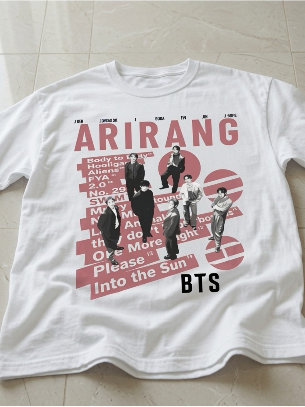 BTS Arirang Tour 2026 T-shirt